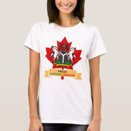 CAMISETA ORGULLOSO CANADIENSE NIGERIANO
