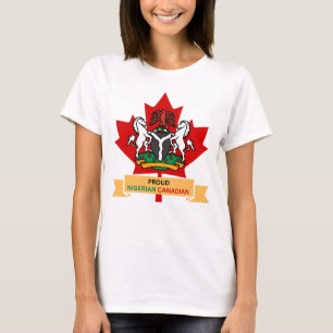 CAMISETA ORGULLOSO CANADIENSE NIGERIANO