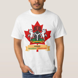 CAMISETA ORGULLOSO CANADIENSE NIGERIANO
