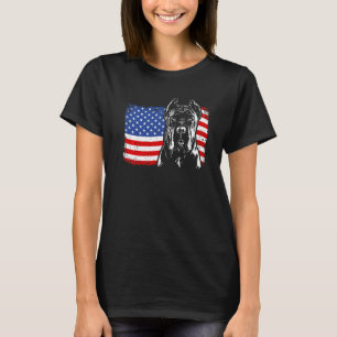 Camiseta Orgulloso Cane Corso Bandera Americana Perro Patri