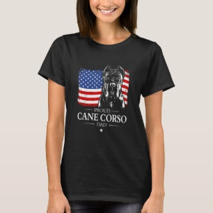 Camiseta Orgulloso Cane Corso Dad Bandera Estadounidense Pe