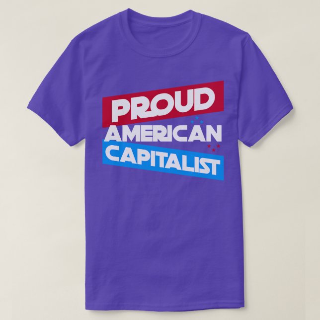 Camiseta Orgulloso capitalista americano (Diseño del anverso)