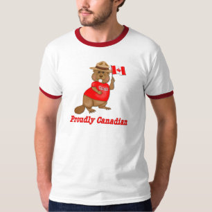 Camiseta Orgulloso castor canadiense