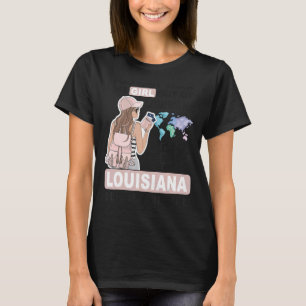 Camiseta Orgulloso Chica de Luisiana Chica Guay en Luisiana