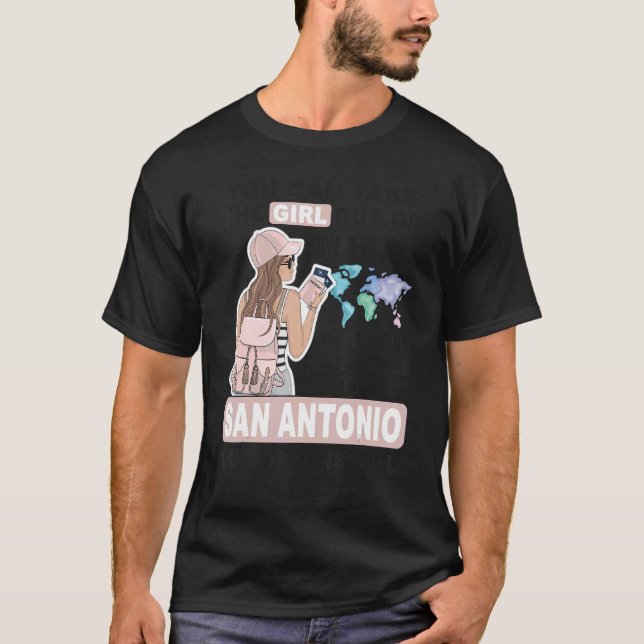 Camiseta Orgulloso Chica de San Antonio - Chica de Guay de  (Anverso)