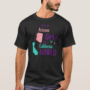 Camiseta Orgulloso chica diseña un chica de Arizona en un c