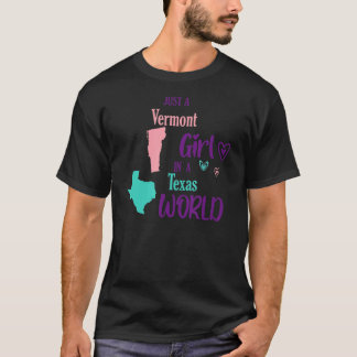 Camiseta Orgulloso chica diseña un chica de Vermont en Texa