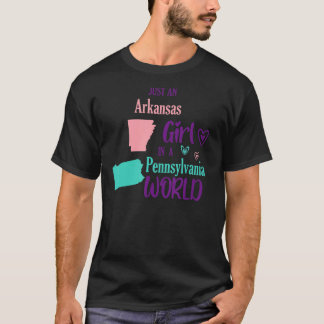 Camiseta Orgulloso chica solo chica de Arkansas en Pensilva