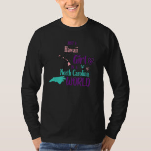 Camiseta Orgulloso chica solo chica hawaiano en Carolina de