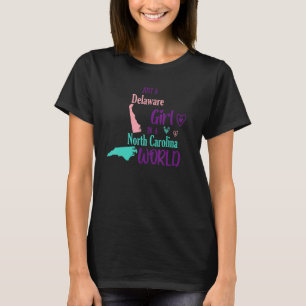 Camiseta Orgulloso chica solo un chica de Delaware en un ca