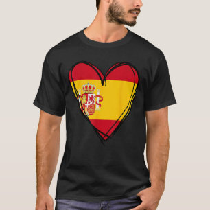 Camiseta Orgulloso chico español chica tía papá mamá bander