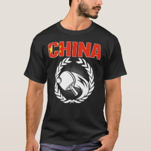 Camiseta Orgulloso China Mesa de ping pong chino apoyo a pi