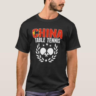 Camiseta Orgulloso China Mesa de ping pong chino apoyo a pi