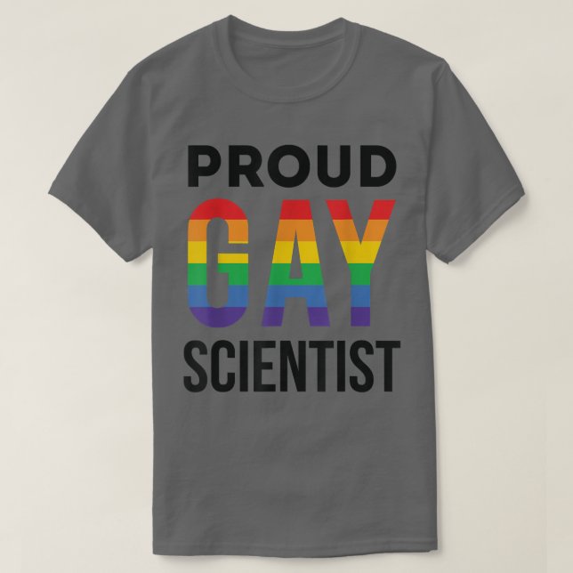 Camiseta Orgulloso científico gay Arcoiris LGBTQ científico (Diseño del anverso)