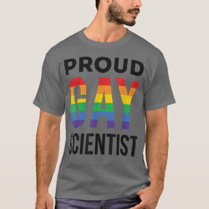 Camiseta Orgulloso científico gay Arcoiris LGBTQ científico