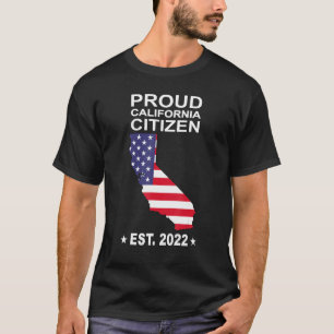 Camiseta Orgulloso ciudadano de California 2022 Bandera de