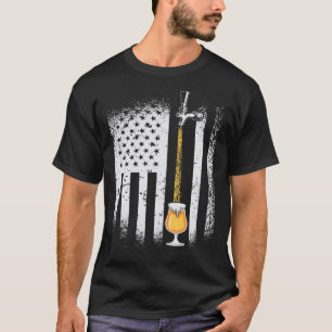 Camiseta orgulloso ciudadano de EE.UU. artesanía cerveza ce