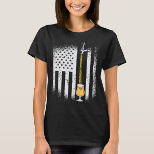 Camiseta orgulloso ciudadano estadounidense cervecero artes
