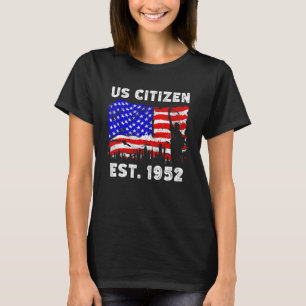 Camiseta Orgulloso Ciudadano Estadounidense Desde 1952 Por
