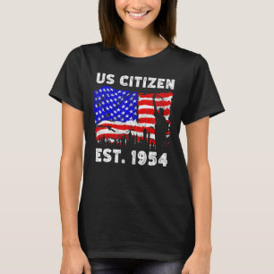 Camiseta Orgulloso Ciudadano Estadounidense Desde 1954 Por 