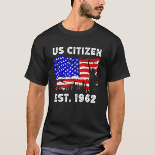 Camiseta Orgulloso Ciudadano Estadounidense Desde 1962 Por 