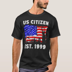 Camiseta Orgulloso Ciudadano Estadounidense Desde 1999 Por