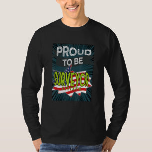 Camiseta Orgulloso ciudadano topógrafo Profesión carrera tr