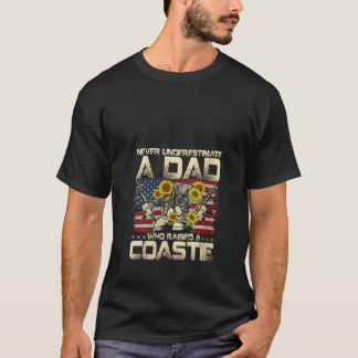 Camiseta Orgulloso Coastie Dad Veteranos de la Guardia Cost