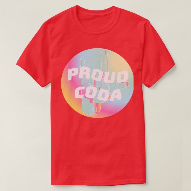 Camiseta Orgulloso CODA (Diseño del anverso)