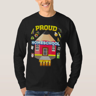 Camiseta Orgulloso Colegio De Hogar Titi Dad Mamá De Regres