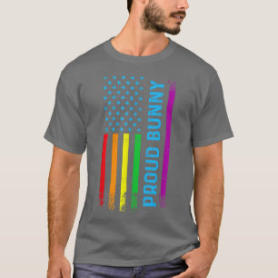 Camiseta Orgulloso conejo LGBTQ Bandera Arcoiris Orgullosa 