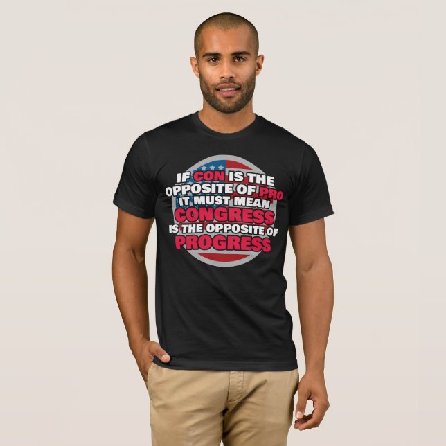 Camiseta Orgulloso Congreso Libertario se opone al progreso (Anverso completo)