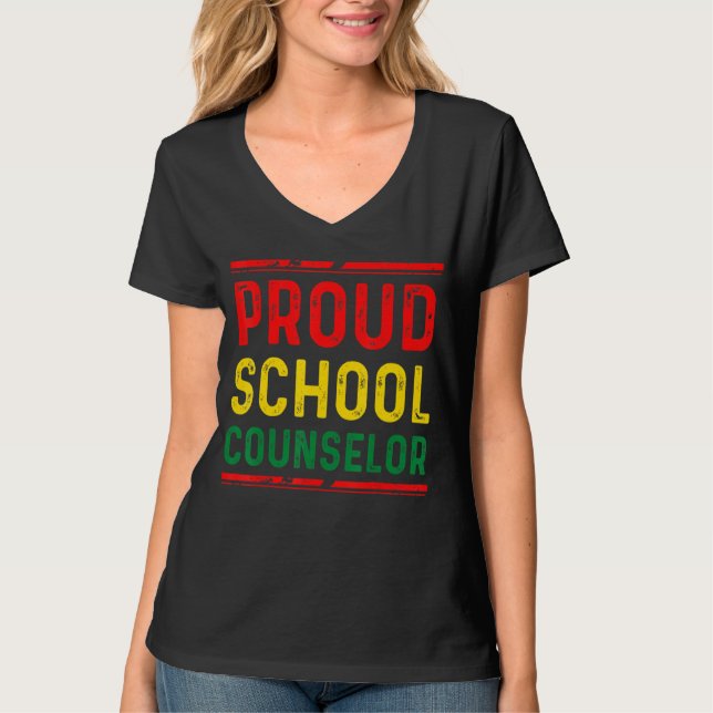 Camiseta Orgulloso consejero de escuela Orgullo de historia (Anverso)