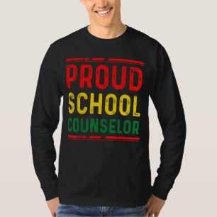 Camiseta Orgulloso consejero de escuela Orgullo de historia