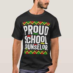 Camiseta Orgulloso consejero escolar África Mes de historia
