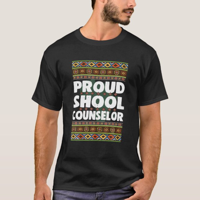 Camiseta Orgulloso consejero escolar obsequio a norteameric (Anverso)