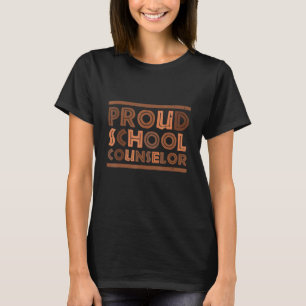 Camiseta Orgulloso consejero escolar Orgullo africano histo