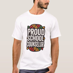 Camiseta Orgulloso Consejero Escolar Retro Educador African