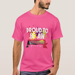 Camiseta Orgulloso contable profesional ciudadana trabajado