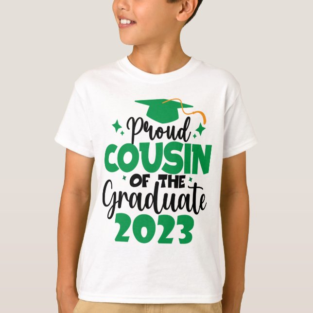 Camiseta Orgulloso COUSIN de una clase de 2023 Graduate Fun (Anverso)