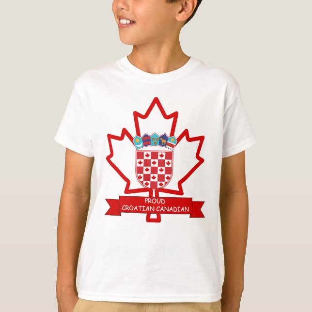 CAMISETA ORGULLOSO CROACIANO CANADIENSE (Anverso)