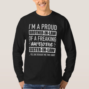 Camiseta Orgulloso cuñado de una formidable cuñada