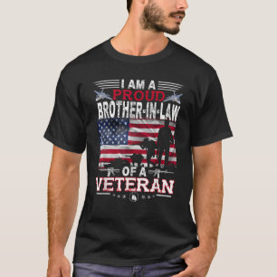 Camiseta Orgulloso cuñado de veterano nada asusta
