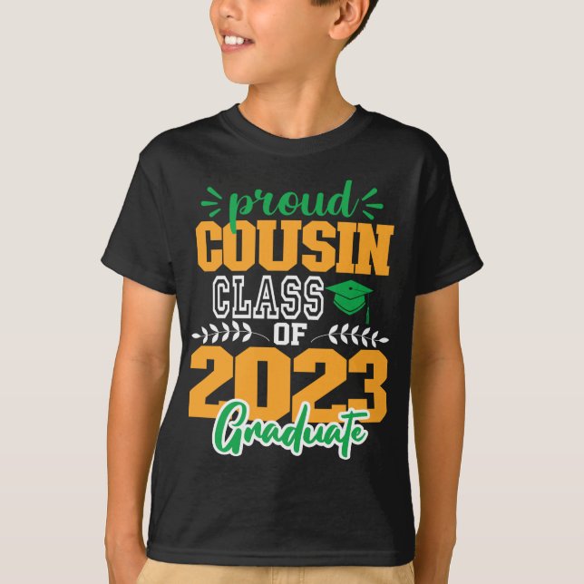 Camiseta Orgulloso CUOSIN de una clase de SCRIPT MODERNO 20 (Anverso)