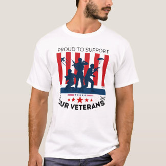 Camiseta Orgulloso de apoyar a nuestros veteranos
