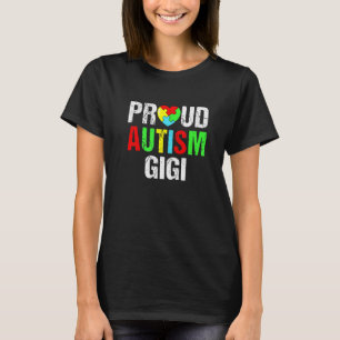 Camiseta Orgulloso de Autismo Gigi Corazón Familia Combinan