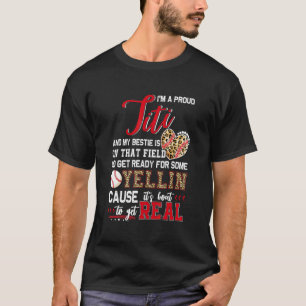 Camiseta Orgulloso de béisbol Titi Familia de béisbol coinc