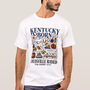 Camiseta Orgulloso de Bluegrass nacido en Kentucky y criado