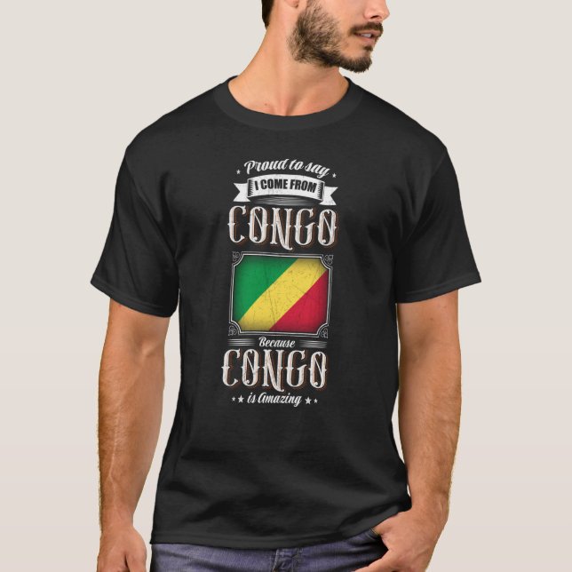 Camiseta Orgulloso de decir que vengo de Congo (Anverso)