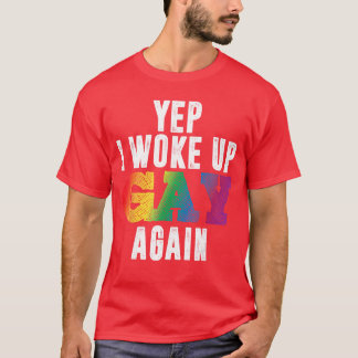 Camiseta Orgulloso de despertar en el arcoíris del Orgullo 